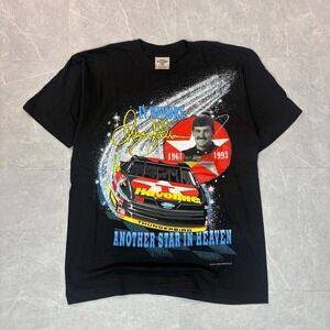 Vintage 1993 Alan Kulwicki NASCAR Memorial Shirt Mens M Havoline Star In Heaven